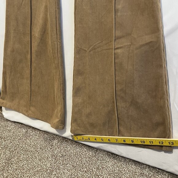 Jealous Tomato Women’s Brown Jumpsuit Medium Size Corduroy Y2K Flare Leg Zipper - Picture 8 of 14